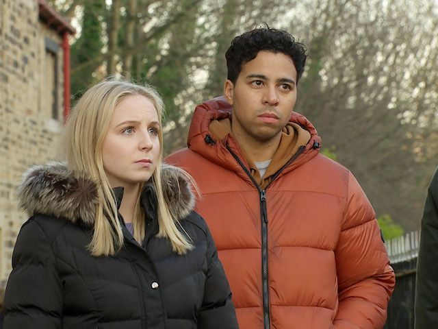 Belle and Ellis on Emmerdale on February 3, 2022