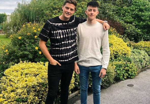 Alex George with his brother Llŷr