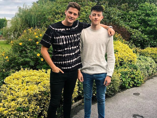 Alex George with his brother Llŷr