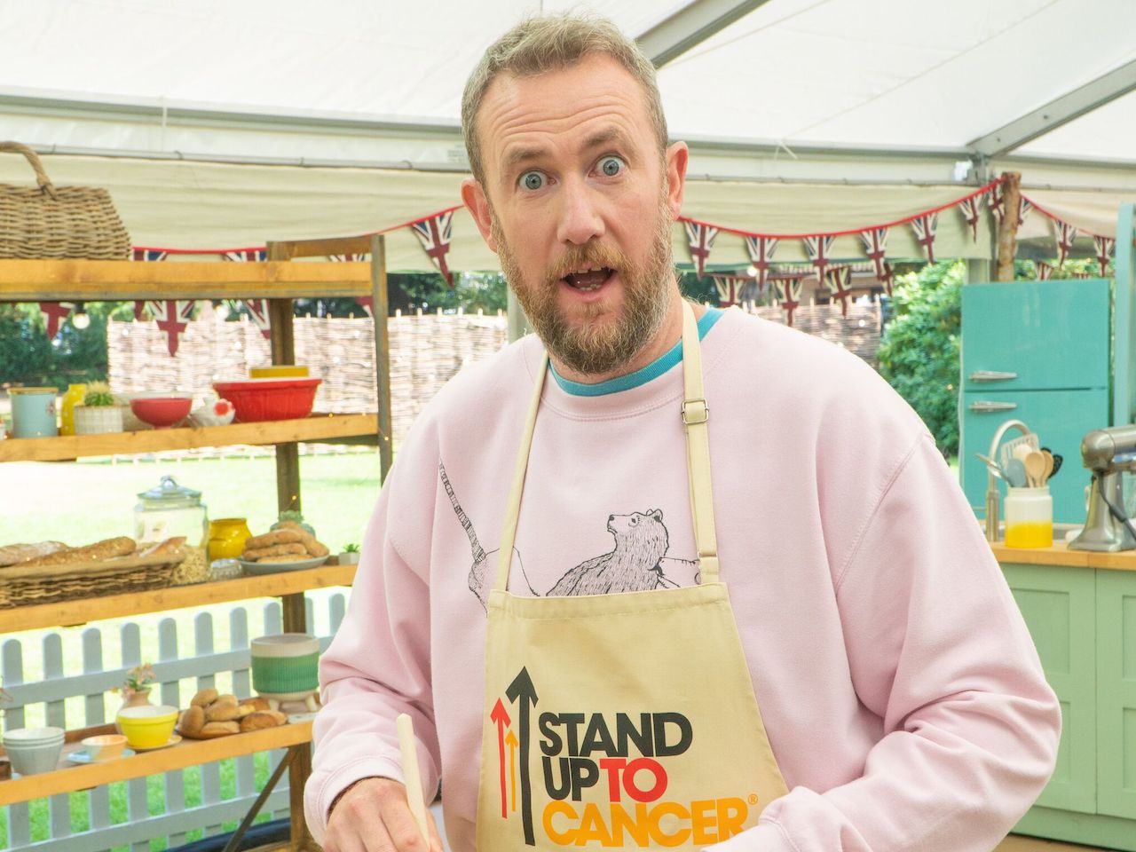 Alex Horne for The Great Celebrity Bake Off for Stand Up To Cancer