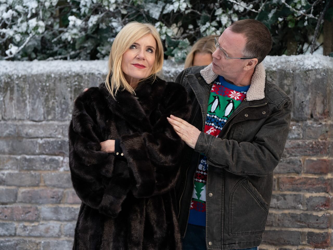 Ian and Cindy on EastEnders on December 25, 2024