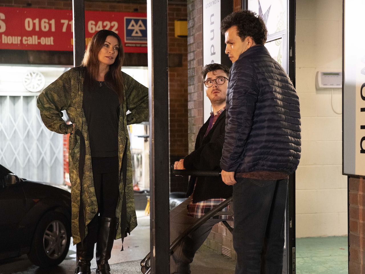 Carla and Simon on Coronation Street on January 24, 2024