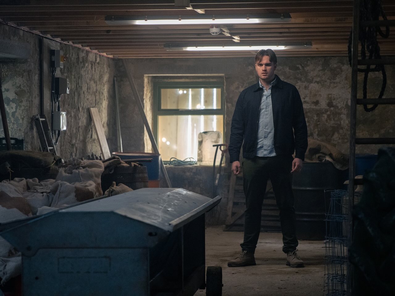 Tom in the barn on Emmerdale on June 24, 2024