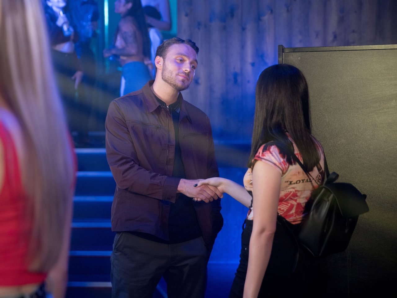 Amy meets Dan at the nightclub on Coronation Street on November 17, 2023
