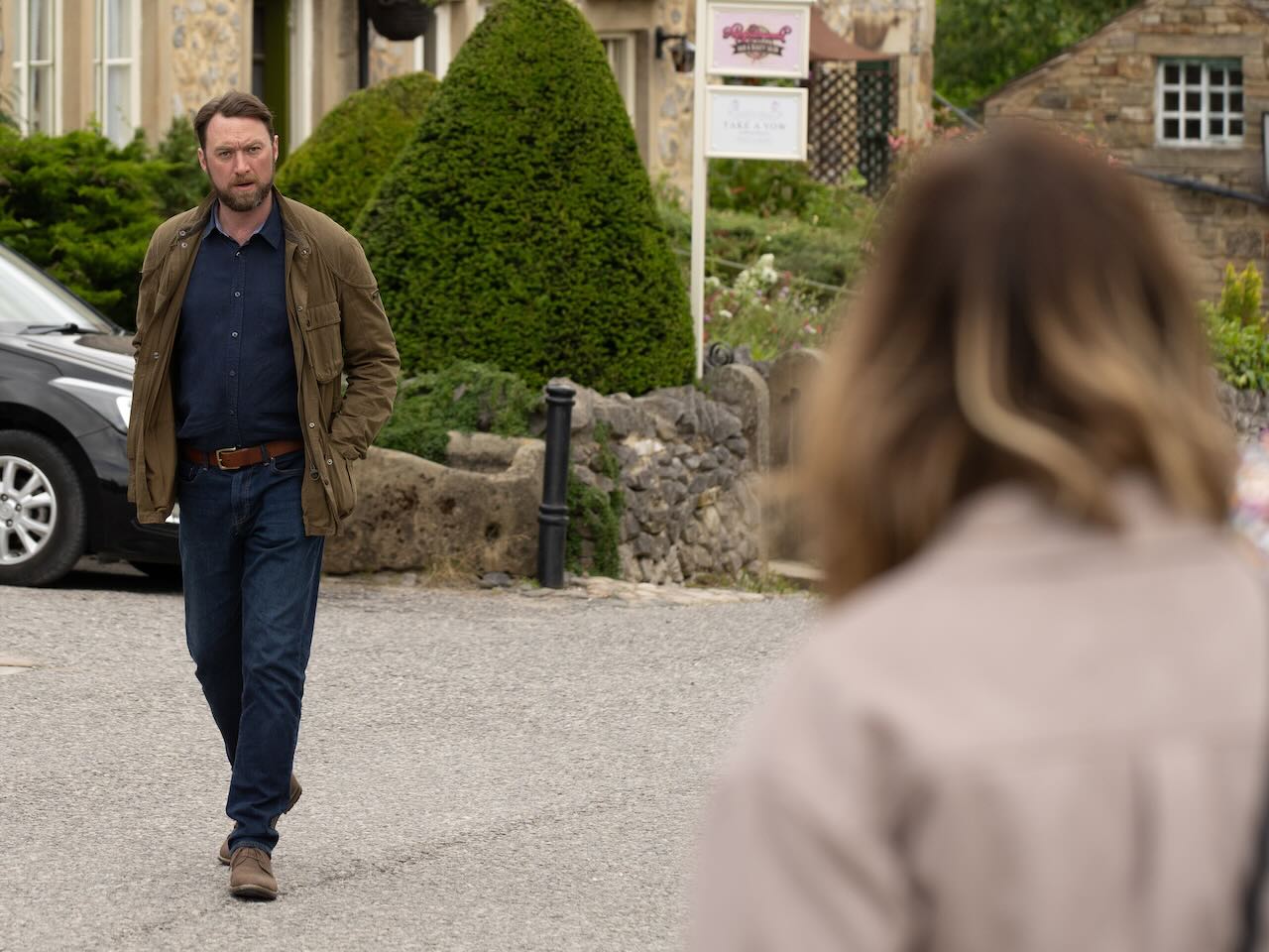 Liam approaches Ella on Emmerdale on August 22, 2024