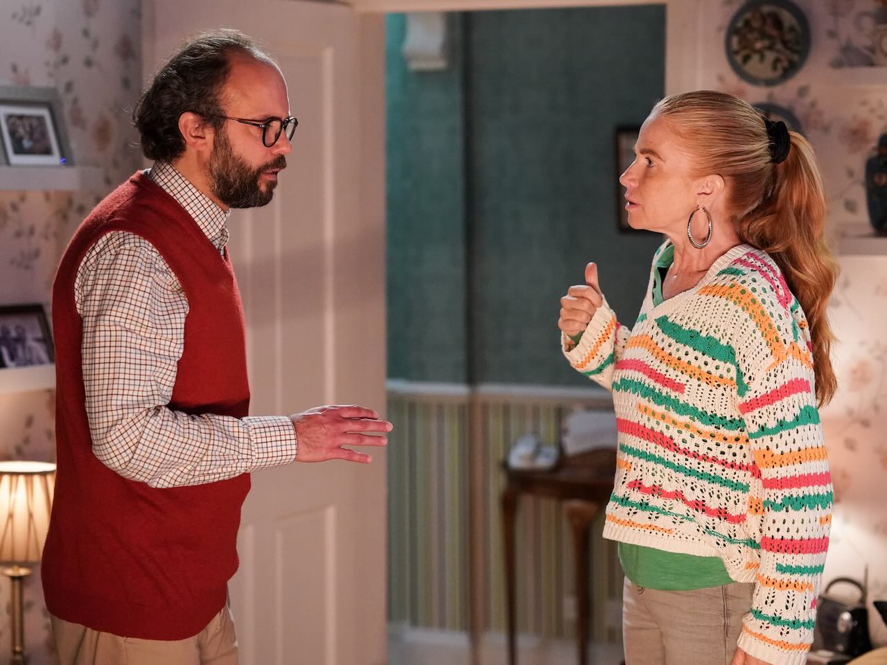 Bianca and Reiss on EastEnders on October 1, 2024