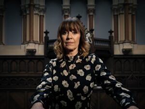 Rhona on Emmerdale on April 11, 2024