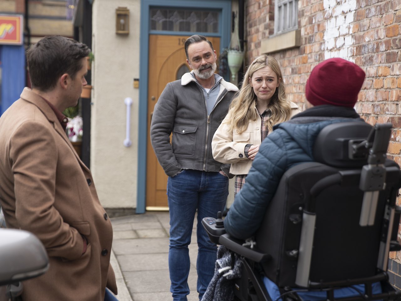 Billy, Paul, Todd and Summer on Coronation Street on March 27, 2024