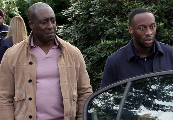 Ronnie and Michael on Coronation Street on April 14, 2023