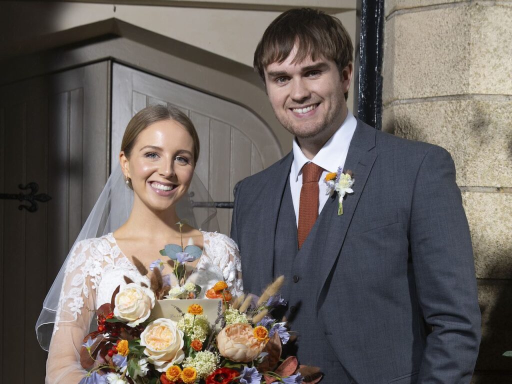Tom and Belle on Emmerdale on February 15, 2024