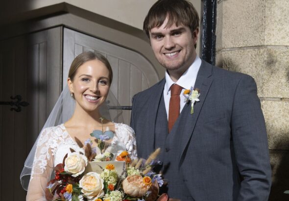 Tom and Belle on Emmerdale on February 15, 2024