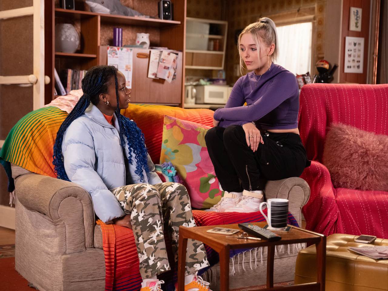 Sabrina and Lauren on Coronation Street on November 29, 2023
