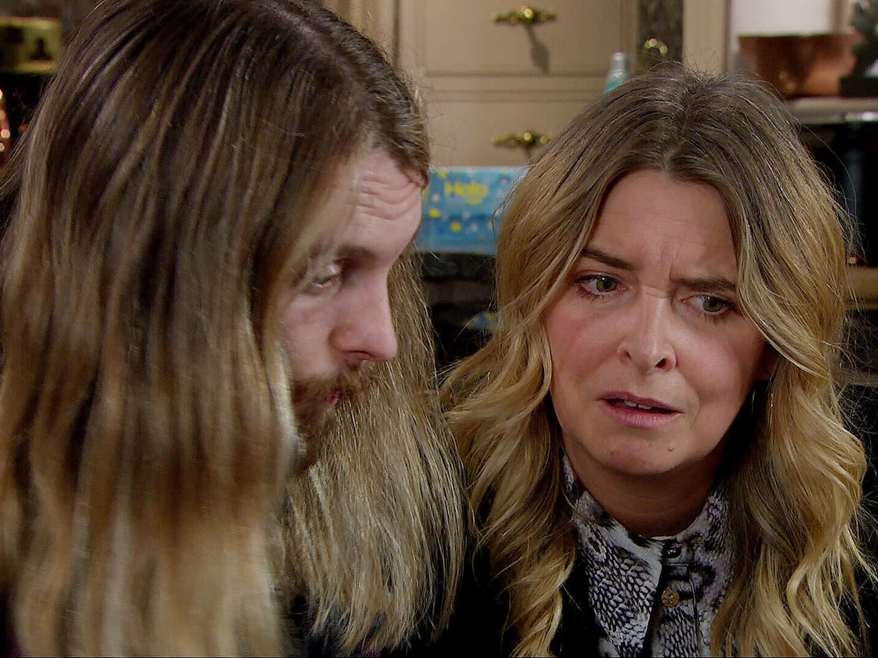 Ryan and Charity on Emmerdale on February 7, 2025
