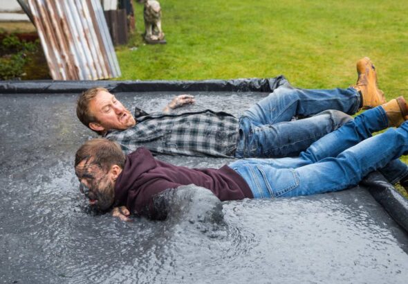 Phill and Tyrone on Coronation Street on May 25, 2022