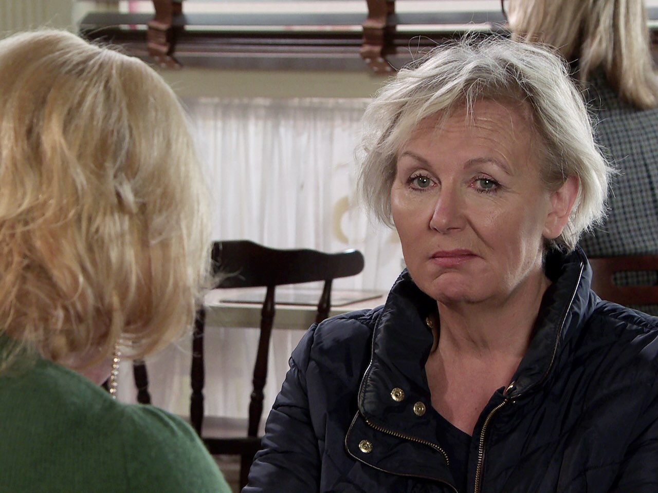 Eileen and Julie on Coronation Street on April 25, 2025