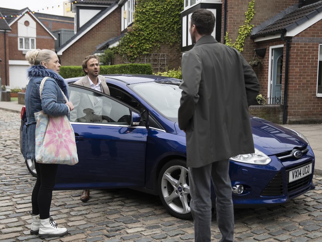 Bernie, Kit and David on Coronation Street on December 30, 2024