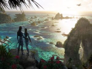 Pandoran Atolls concept art for the Avatar sequels