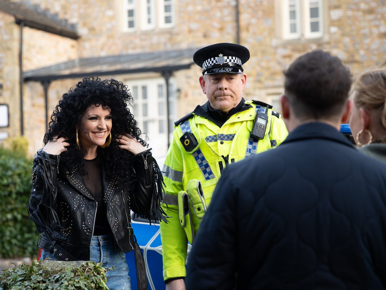 Kerry, Amy and Matty on Emmerdale on March 7, 2024