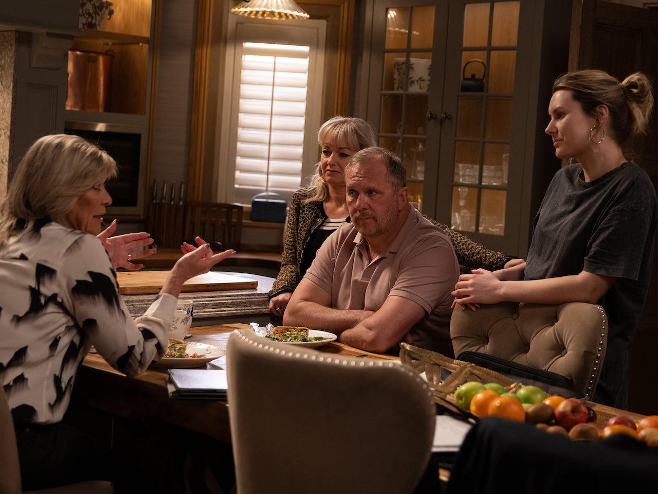 Kim, Rose, Will and Dawn on Emmerdale on June 19, 2024