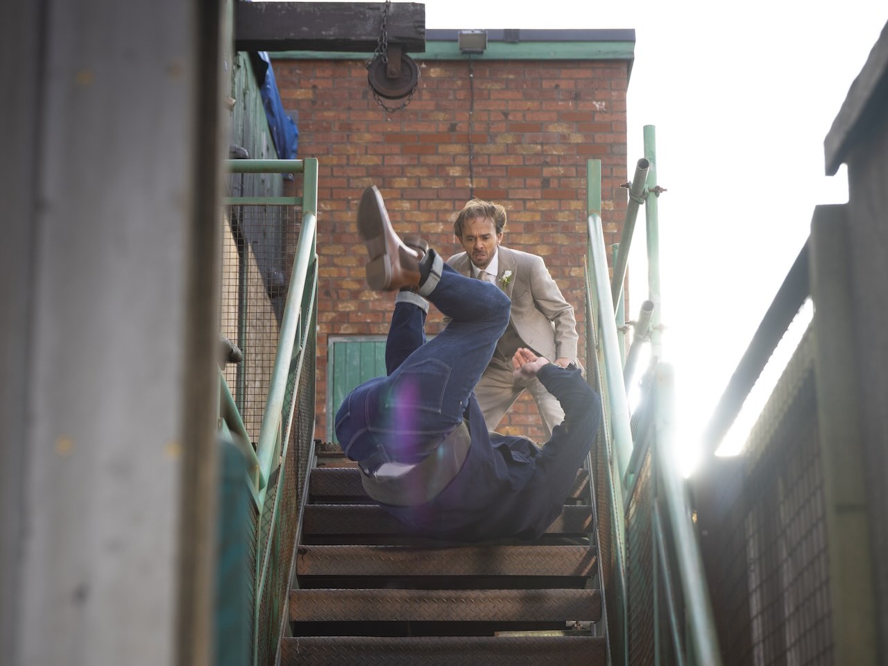 Adam and David on Coronation Street on December 25, 2024