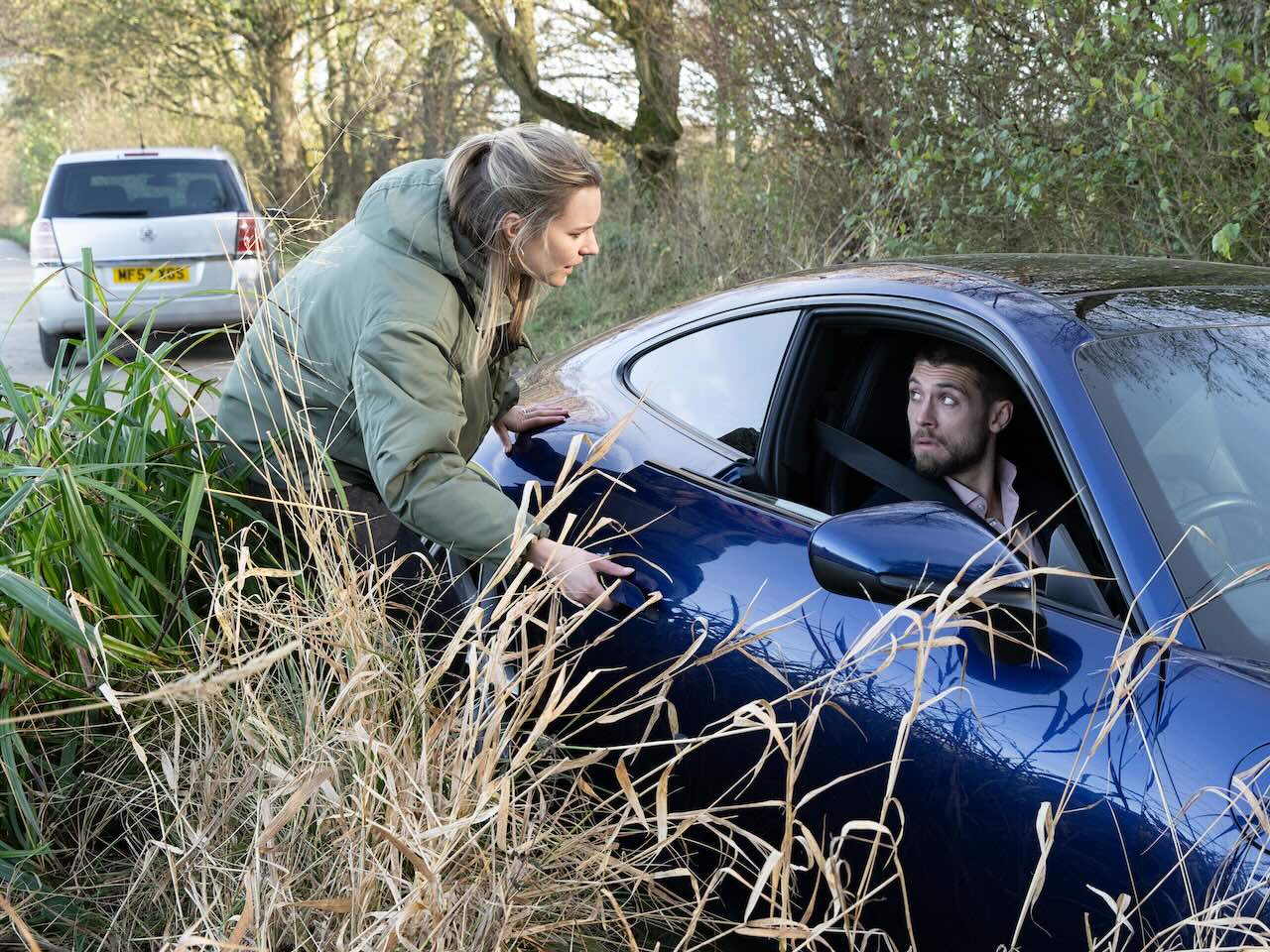Dawn and Joe on Emmerdale on January 23, 2025