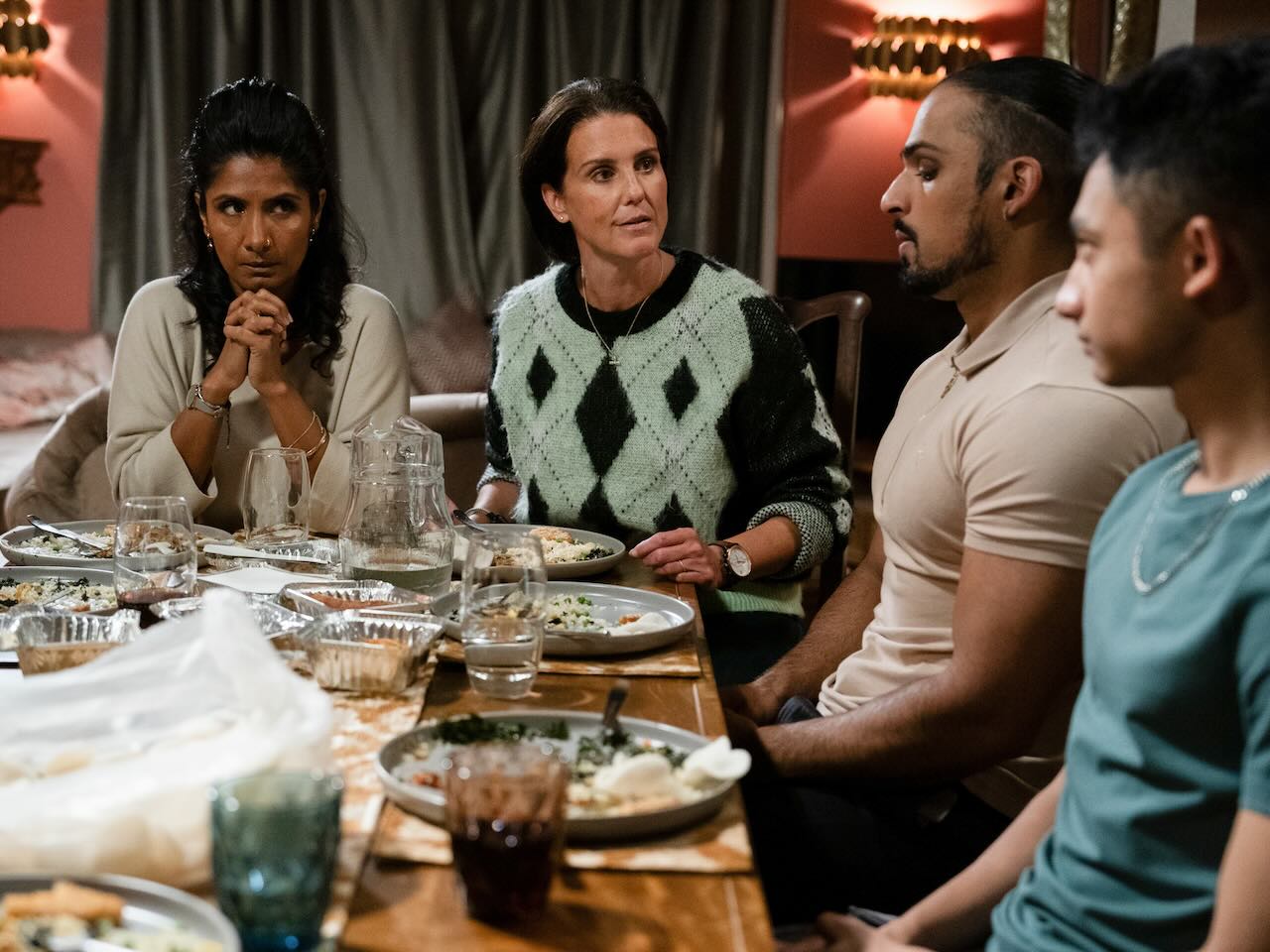 Suki, Eve, Ravi and Nugget on EastEnders on November 12, 2024