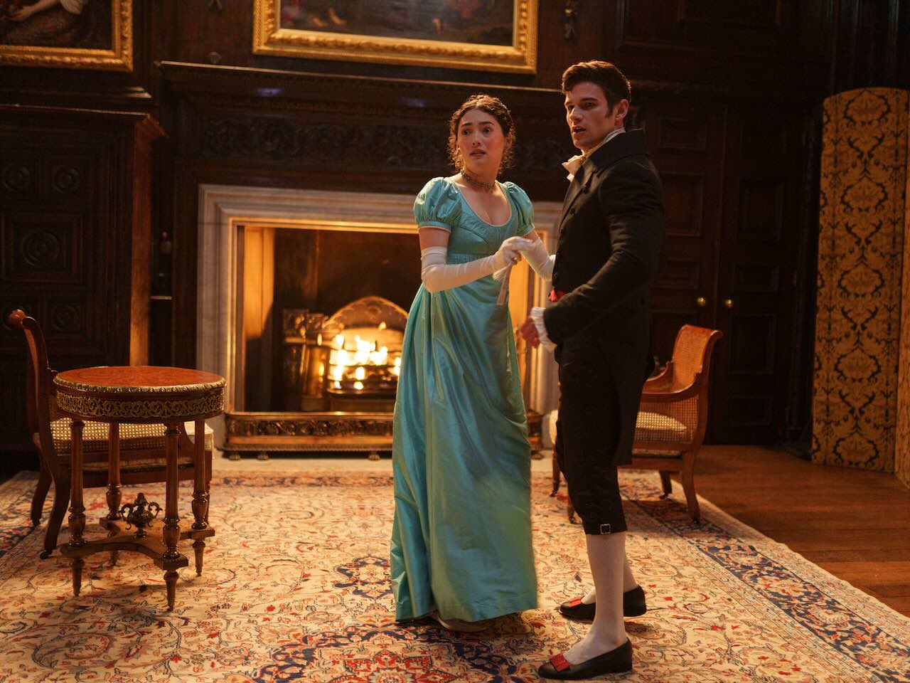 Emily Beckett and Lord Barton in Doctor Who