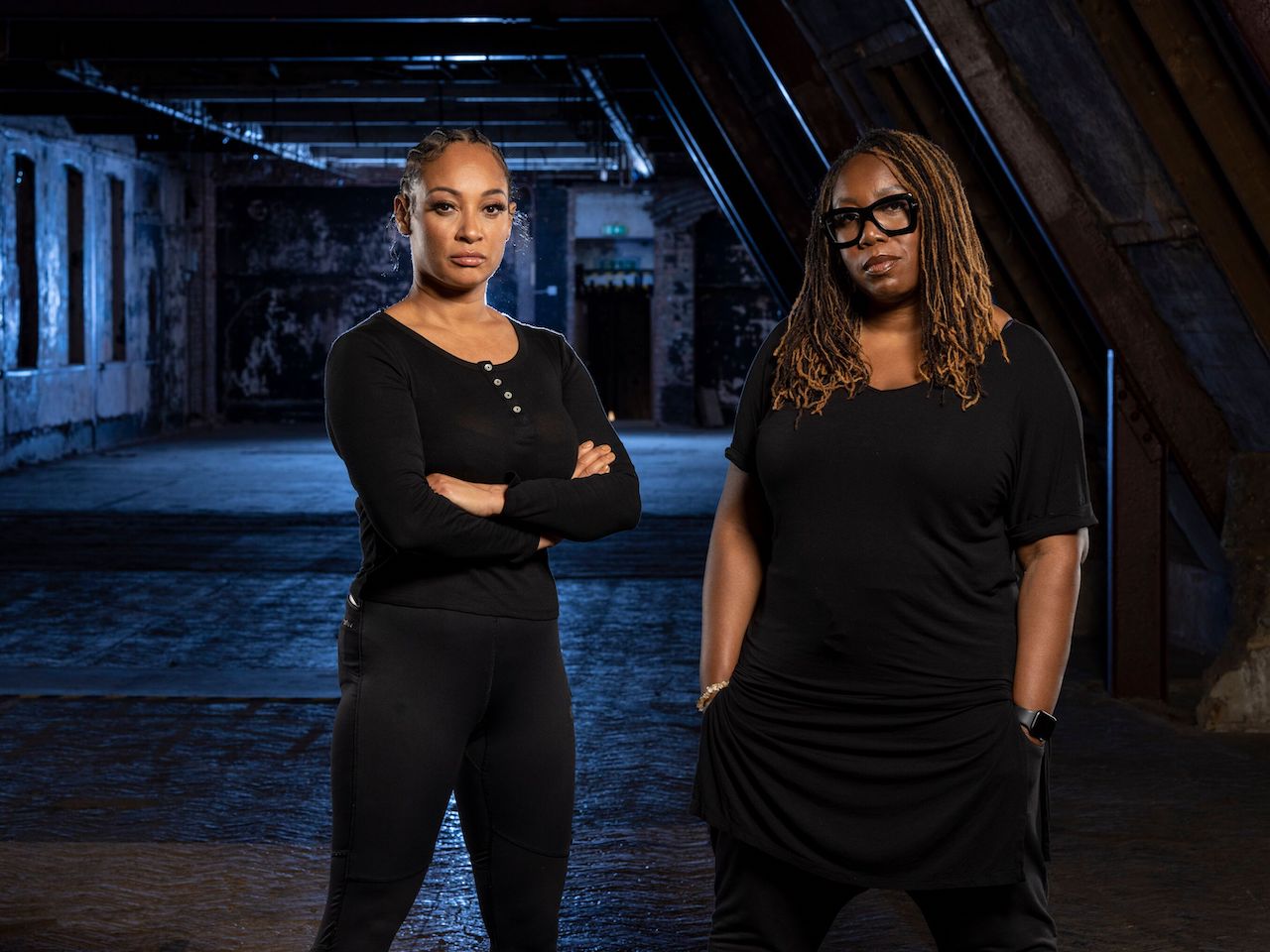 Chizzy Akudolu and Lisa Maffia in Celebrity Hunted