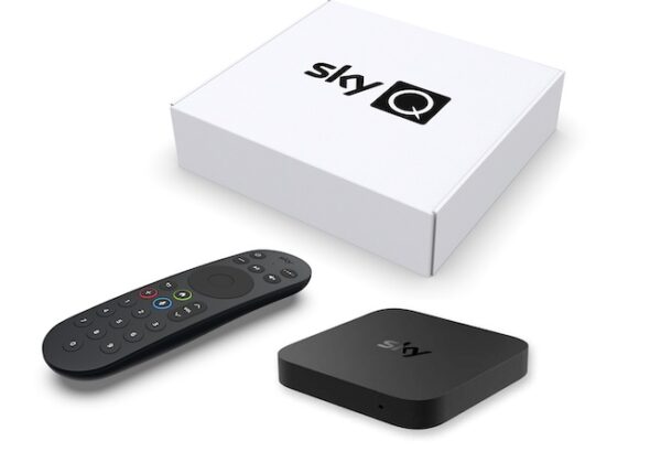 The Sky Q box and voice remote