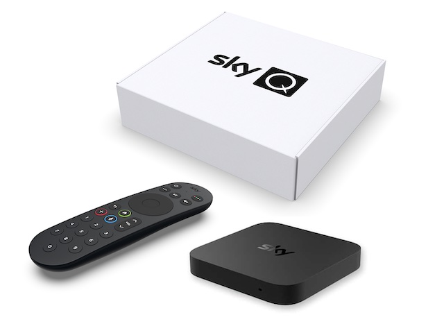 The Sky Q box and voice remote