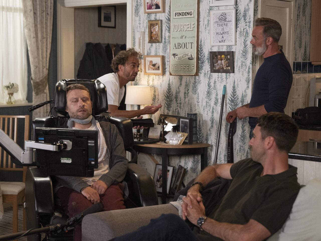 David, Paul, Billy and Kit on Coronation Street on September 6, 2024