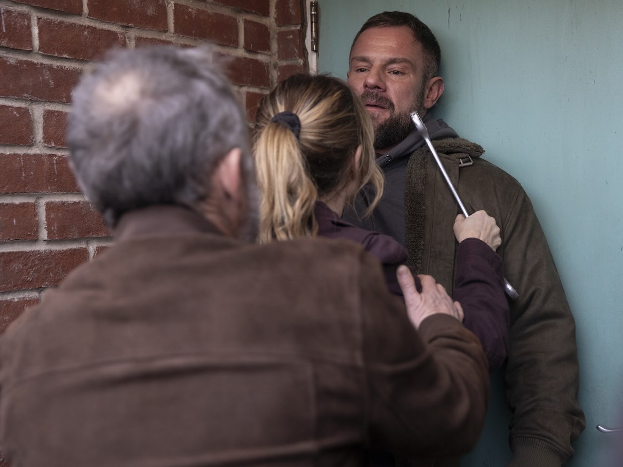 Abi, Dean and Kevin on Coronation Street on May 24, 2024