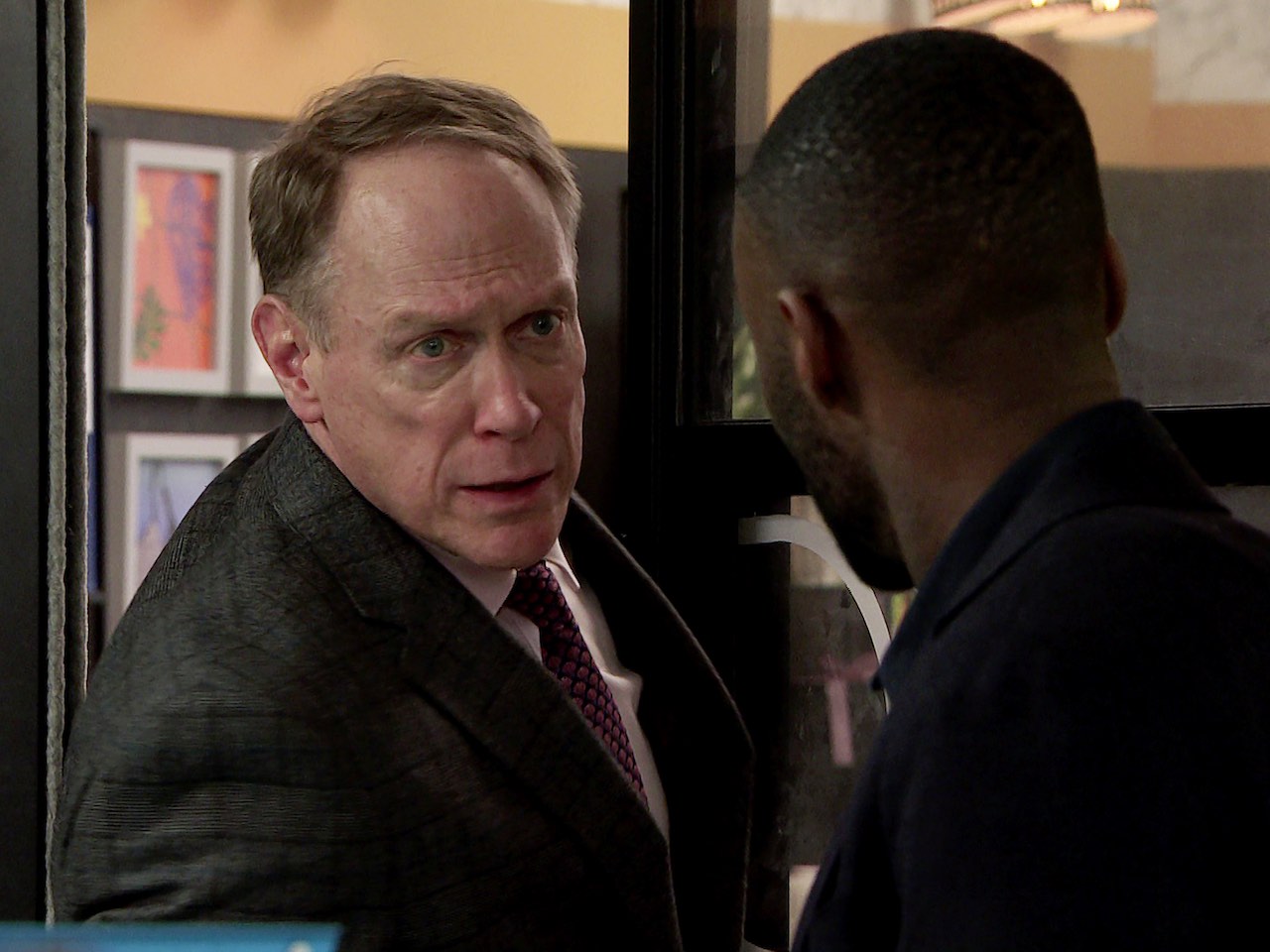 Stephen and Michael on Coronation Street on April 12, 2023