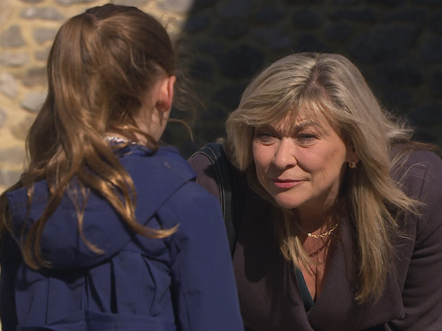 Kim and Millie on Emmerdale on November 4, 2021