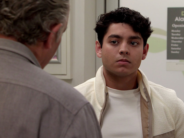 Aadi and Dev on Coronation Street on November 9, 2021