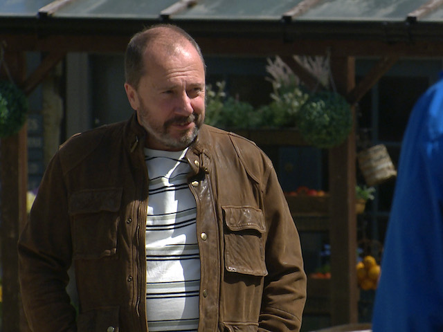 Russ on Emmerdale on August 18, 2021