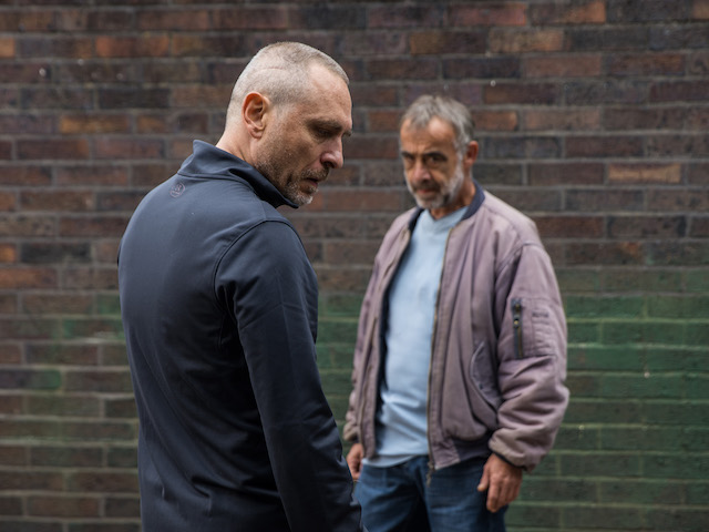 Tez and Kevin on Coronation Street on October 8, 2021