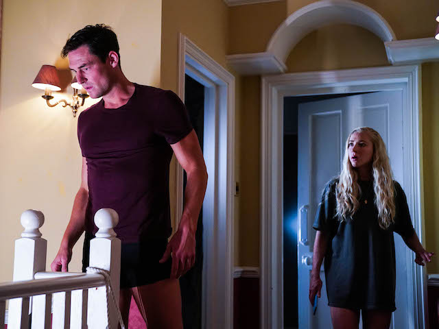 Zack and Nancy on EastEnders on August 24, 2021