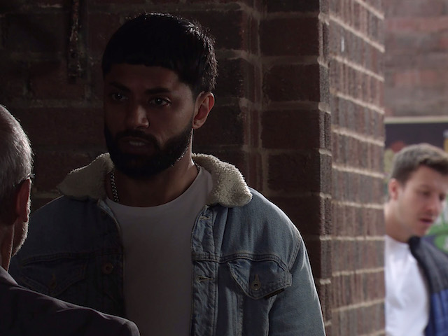 Zeedan and Ryan on Coronation Street on October 29, 2021