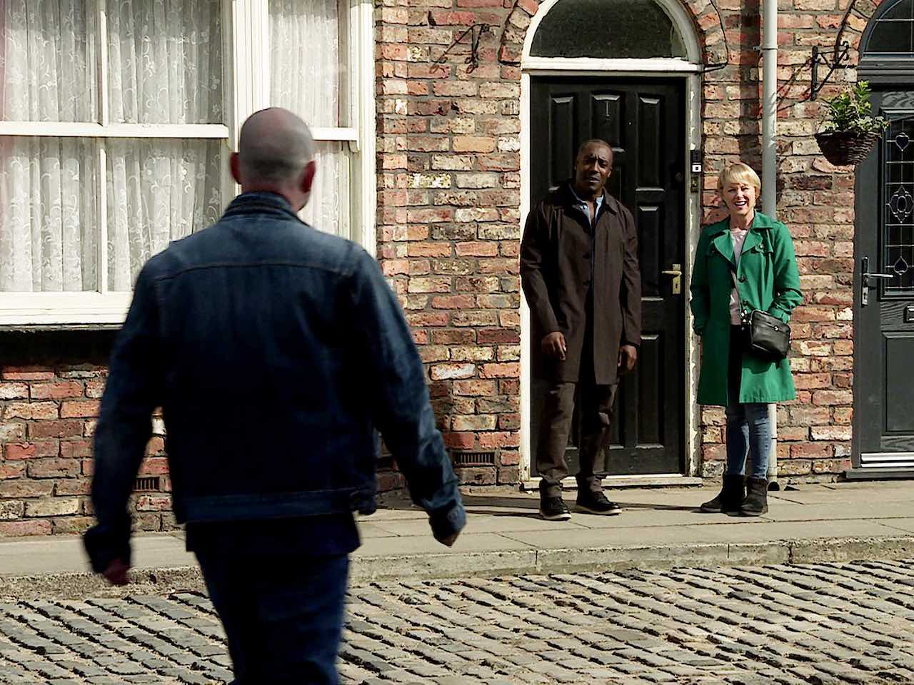 Tim, Ronnie and Sally on Coronation Street on May 20, 2022