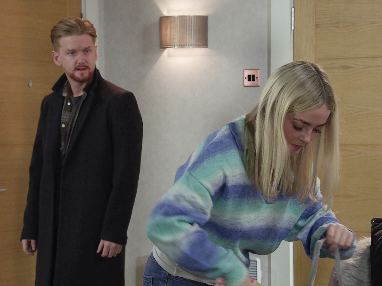 Kelly and Gary on Coronation Street on February 11, 2022