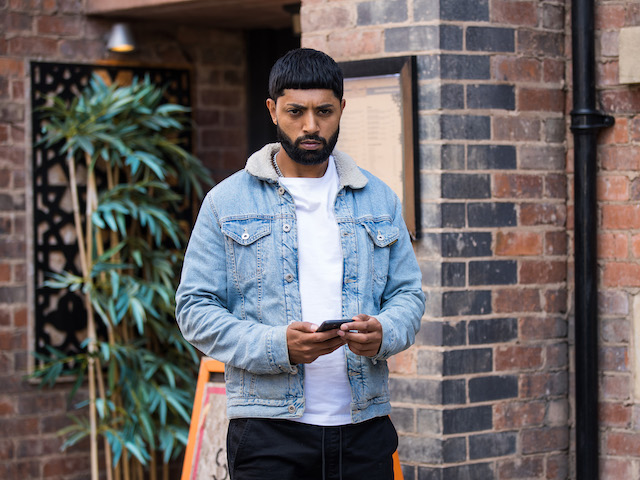 Zeedan on Coronation Street on November 3, 2021