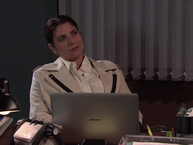 Sabeen on Coronation Street on October 13, 2021