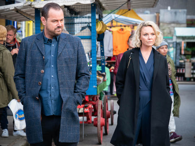 Mick and Janine on EastEnders on November 25, 2021