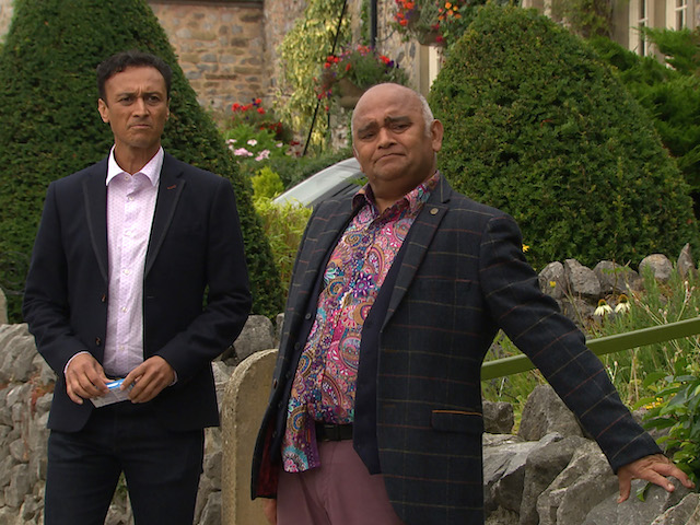 Jai and Rishi on Emmerdale on October 14, 2021