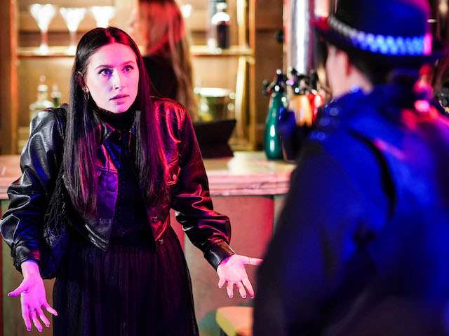 Dotty and a police officer on EastEnders on October 26, 2021