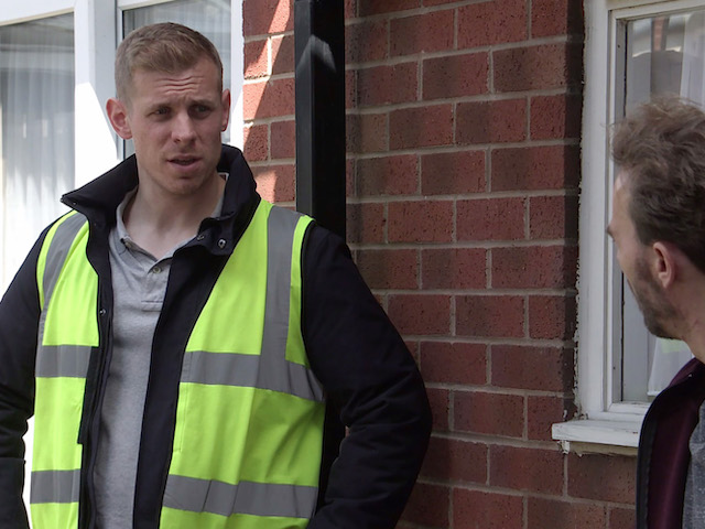 Leo and David on Coronation Street on October 25, 2021