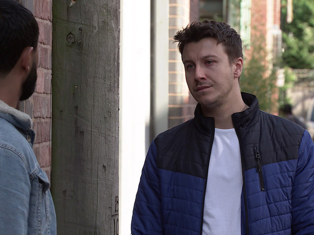 Zeedan and Ryan on Coronation Street on October 29, 2021