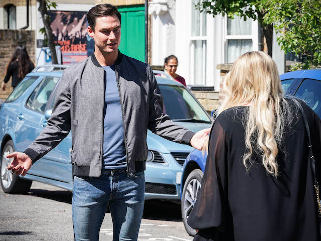 Zack and Sharon on EastEnders on September 6, 2021
