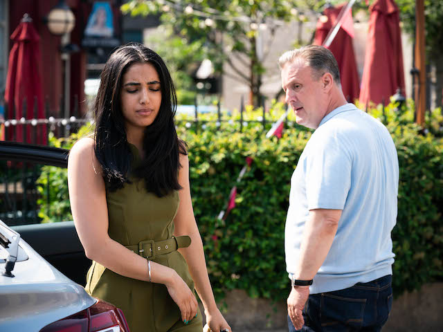 Ash and Harvey on EastEnders on October 11, 2021